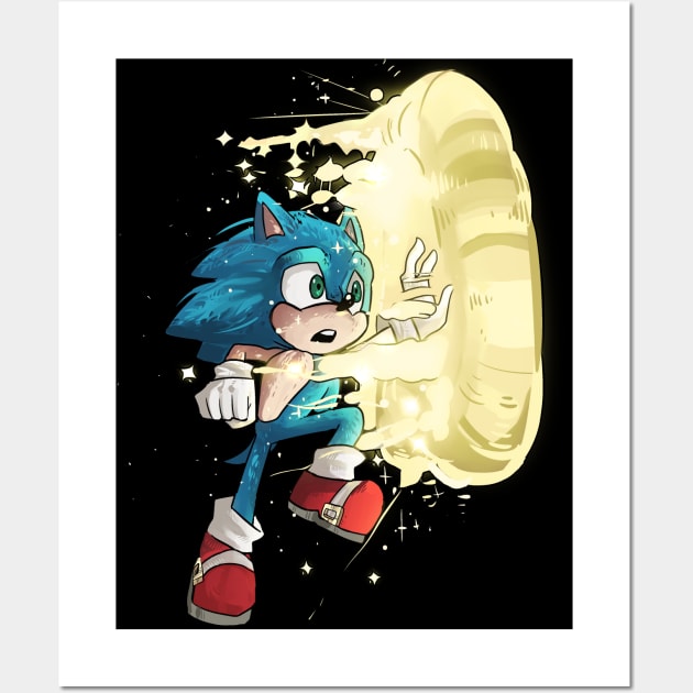 Sonic Wall Art by WiliamGlowing